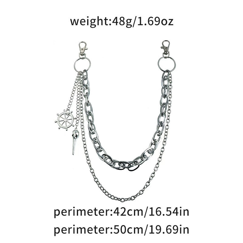 1Pc punk style halloween goth  - Off White Belt 评论和价格