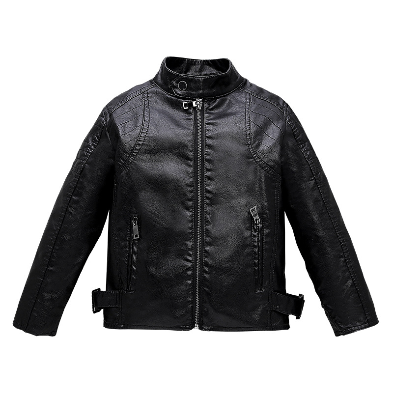 Boys Motorcycle Pu Leather Wat - Streetwear Brand Logo Design 评论和价格
