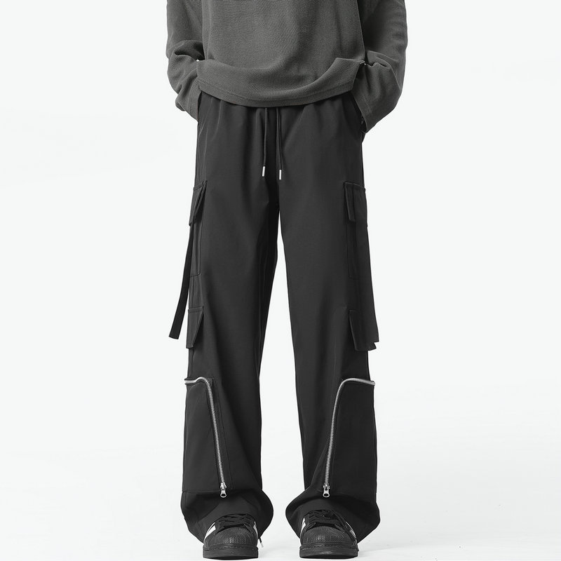 Fashion Men Cargo Pants Loose  - Streetwear Brand For Men 评论和价格