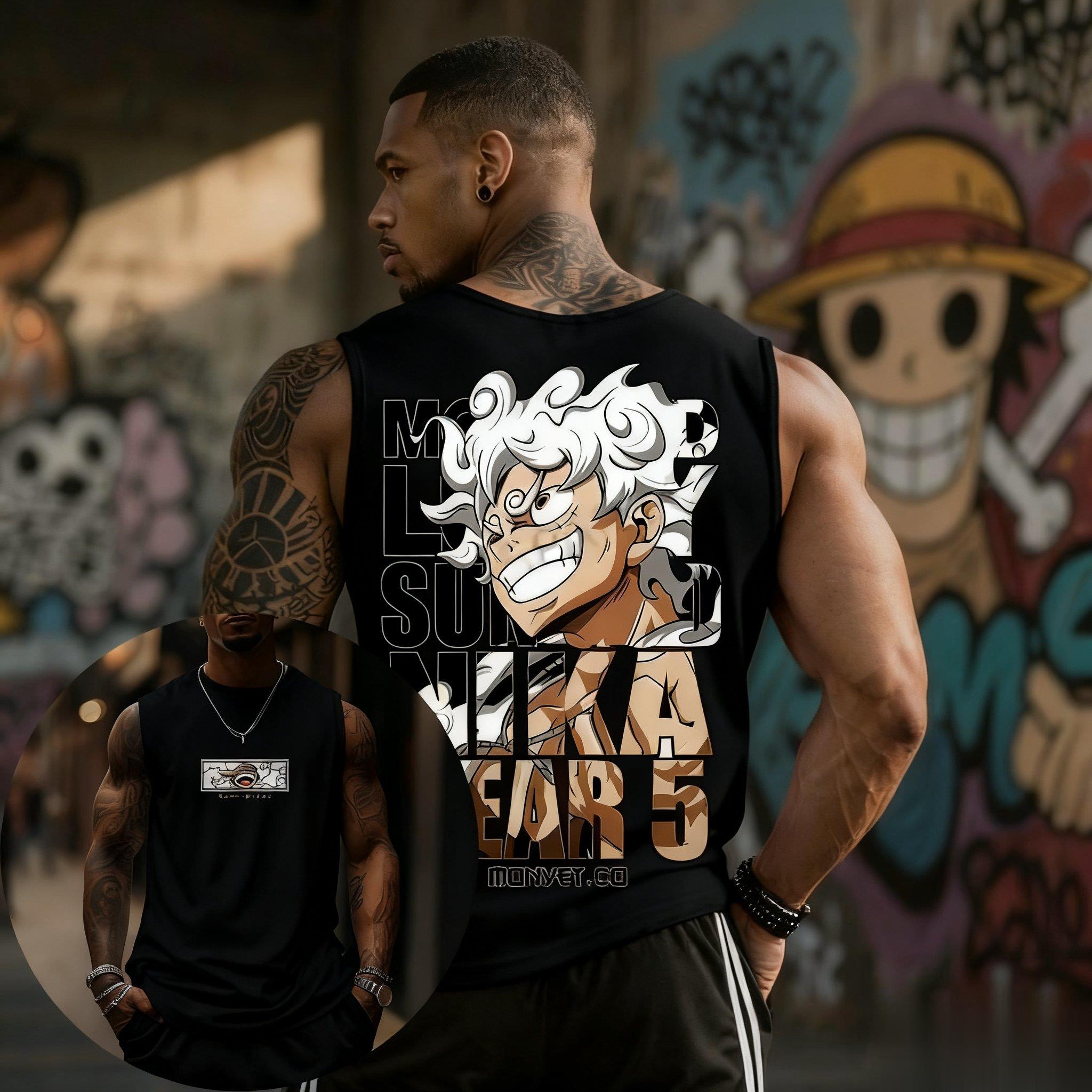 One Piece Luffy Gear 5 Tank To - Cap Streetwear Brand 评论和价格