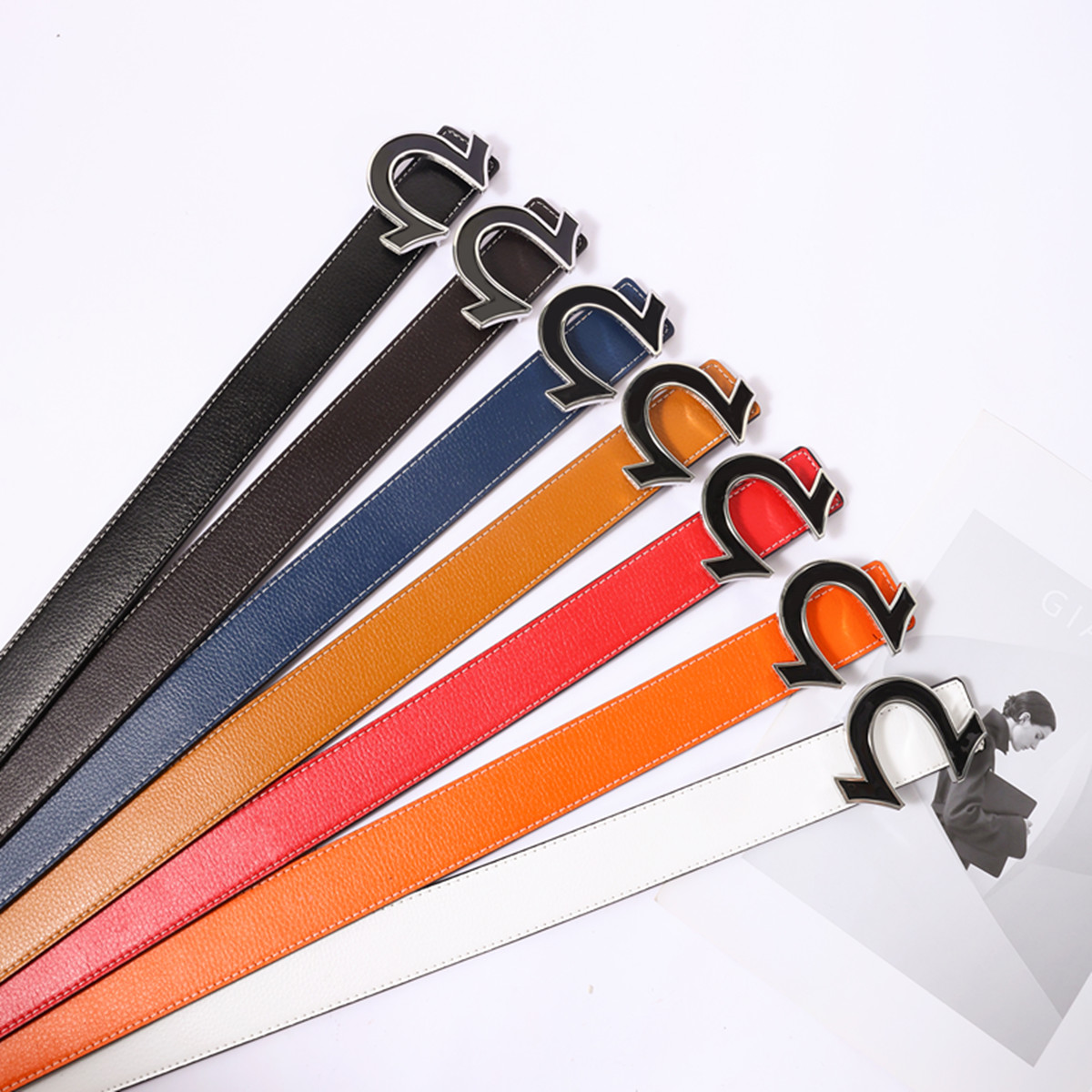3.8cm new style men's light lu - Off White Belt 评论和价格