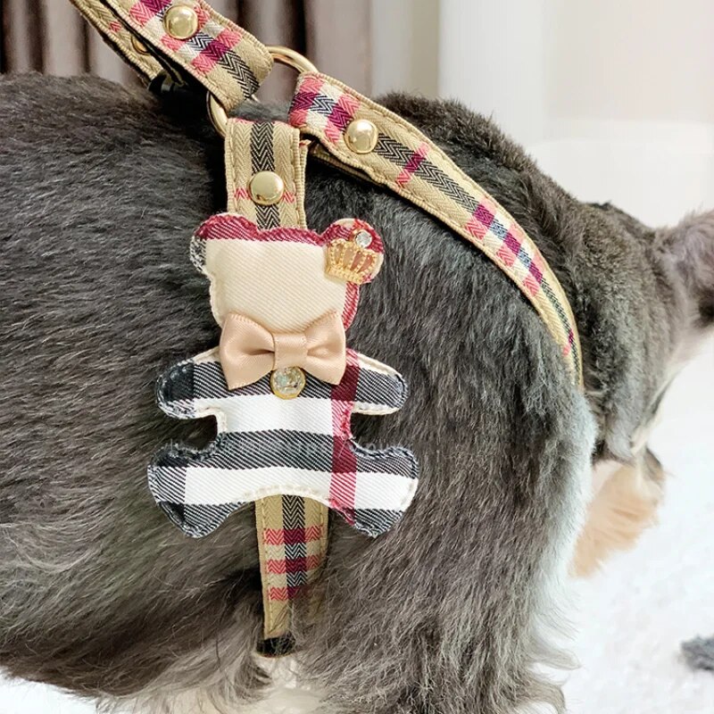 2pcs/set Pet Vest Lovely Colla - Off White Belt 评论和价格
