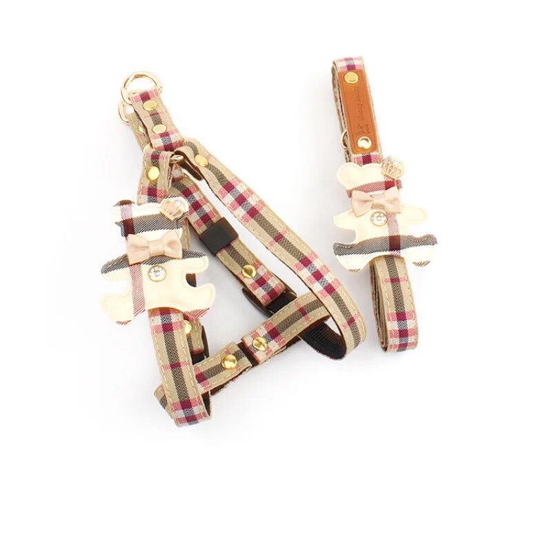 2pcs/set Pet Vest Lovely Colla - Off White Belt 评论和价格