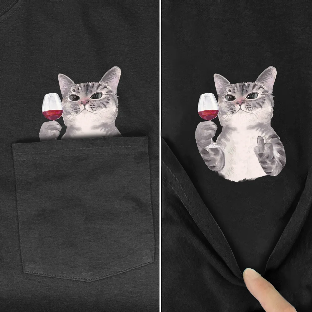 CLOOCL Animal T-Shirt Fashion  - Streetwear Brand Cat 评论和价格