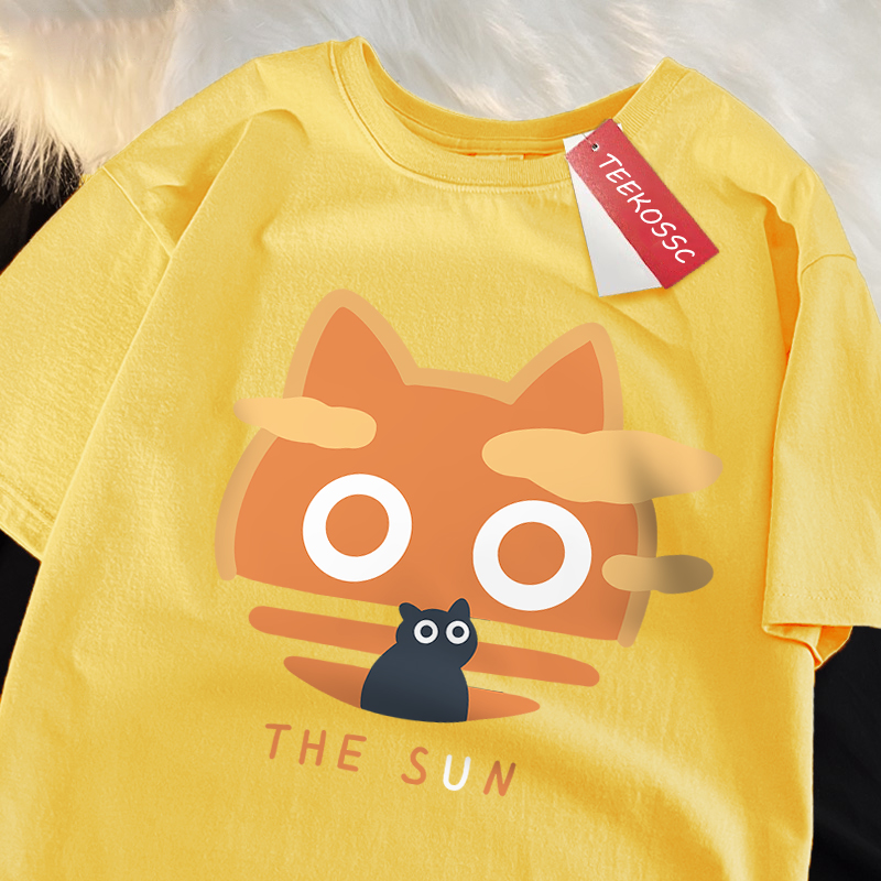 The Sun Orange Cat Fun Japanes - Streetwear Brand Cat 评论和价格